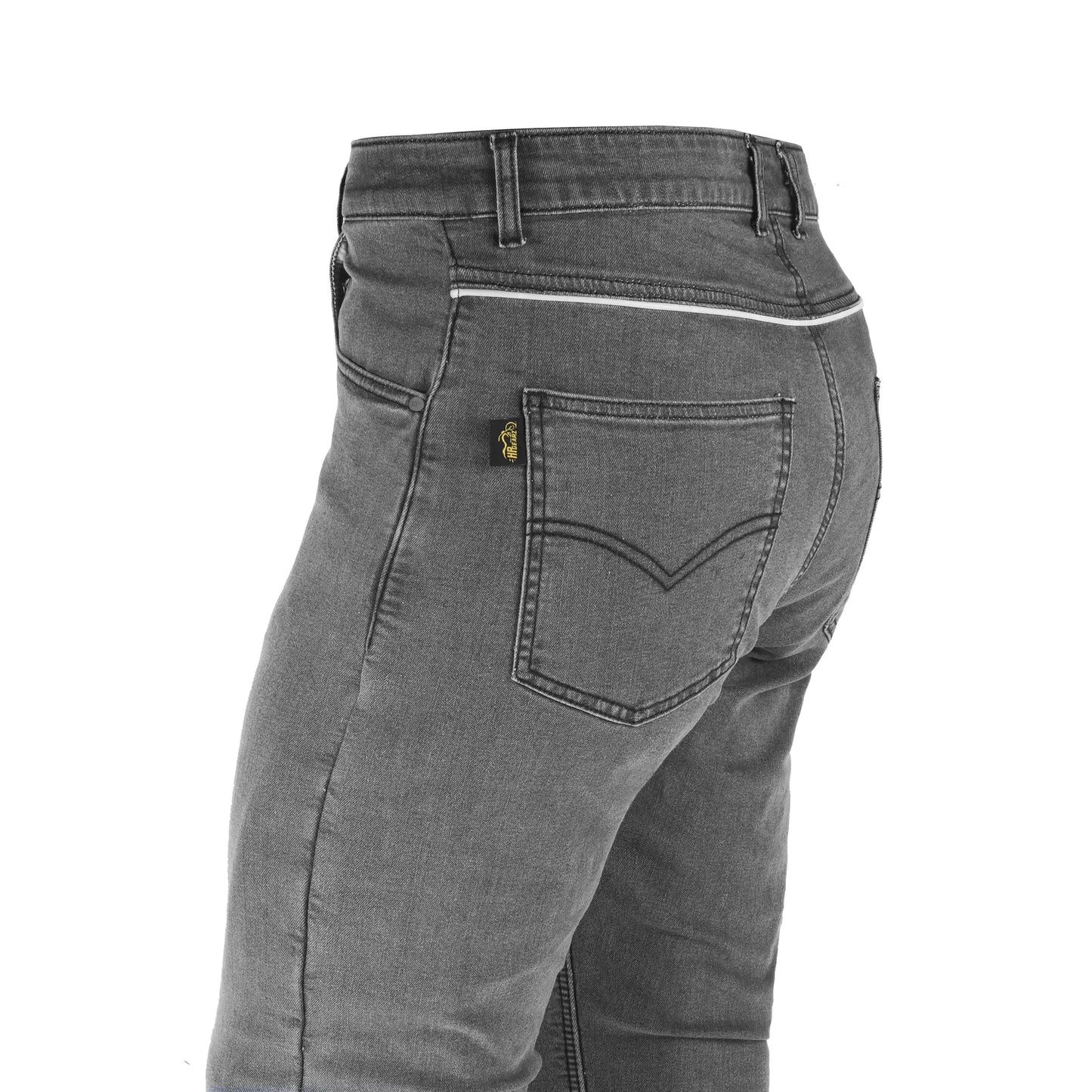 HP GEARZ MEN MOTORCYCLE JEANS – GREY