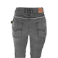 HP GEARZ MEN MOTORCYCLE JEANS – GREY LINED WITH TWARON® FIBER with FREE CE HIP and KNEE ARMOR